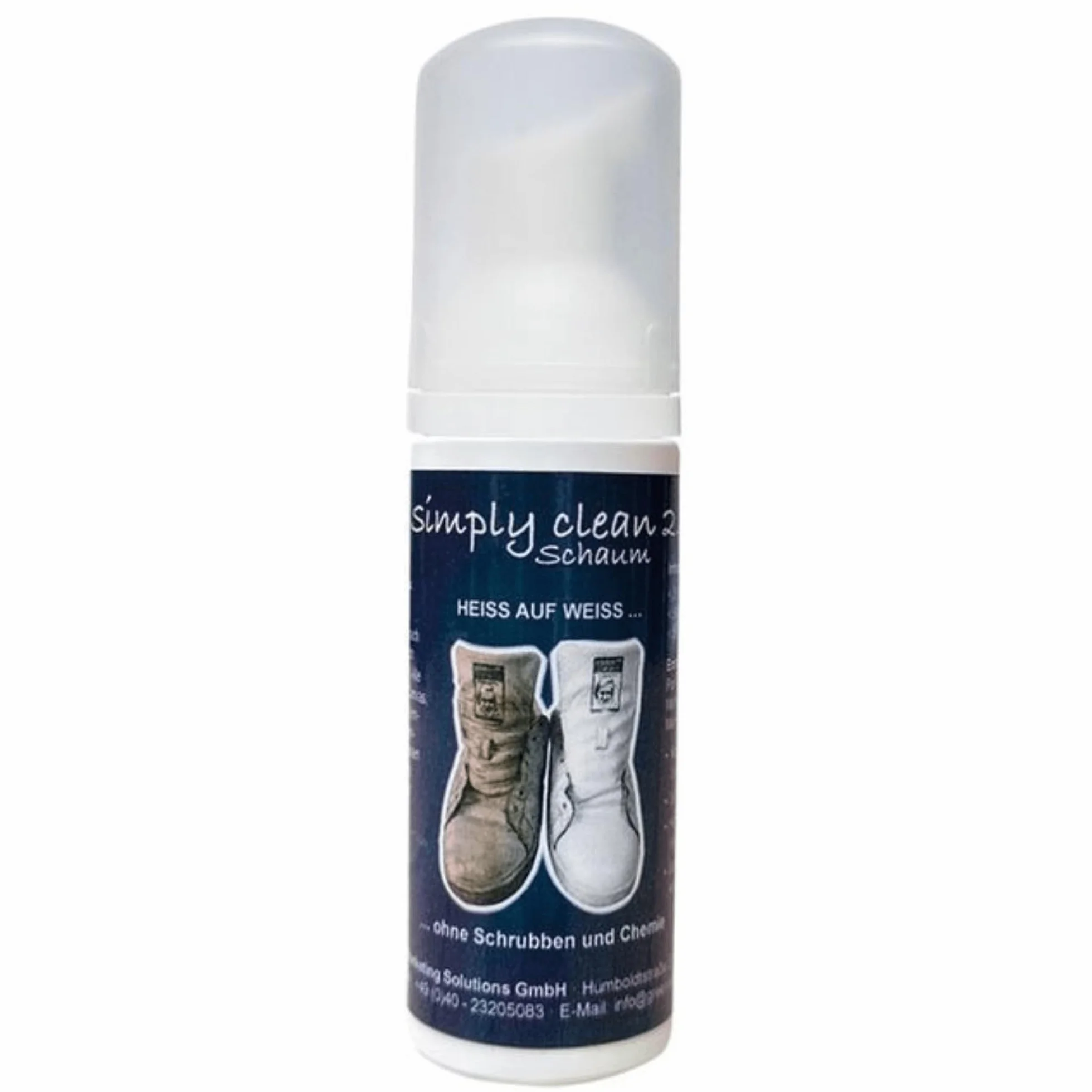 No - Simple Clean 2.0 pianka do czyszczenia sneakersów – do szybkiego i skutecznego czyszczenia wszystkich rodzajów butów – środek do czyszczenia butów zapewnia olśniewające rezultaty, 50 ml pianki