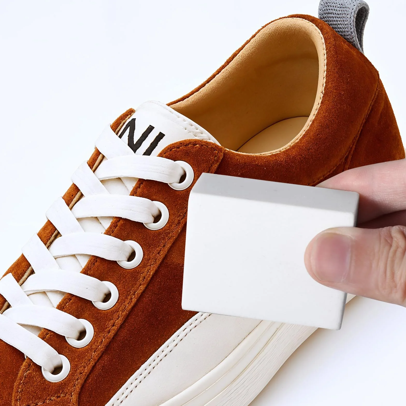 Yuanchu 2 sztuki gumek do ścierania zamsza, skóra nubukowa, do czyszczenia skórzanych butów, typ sneakers