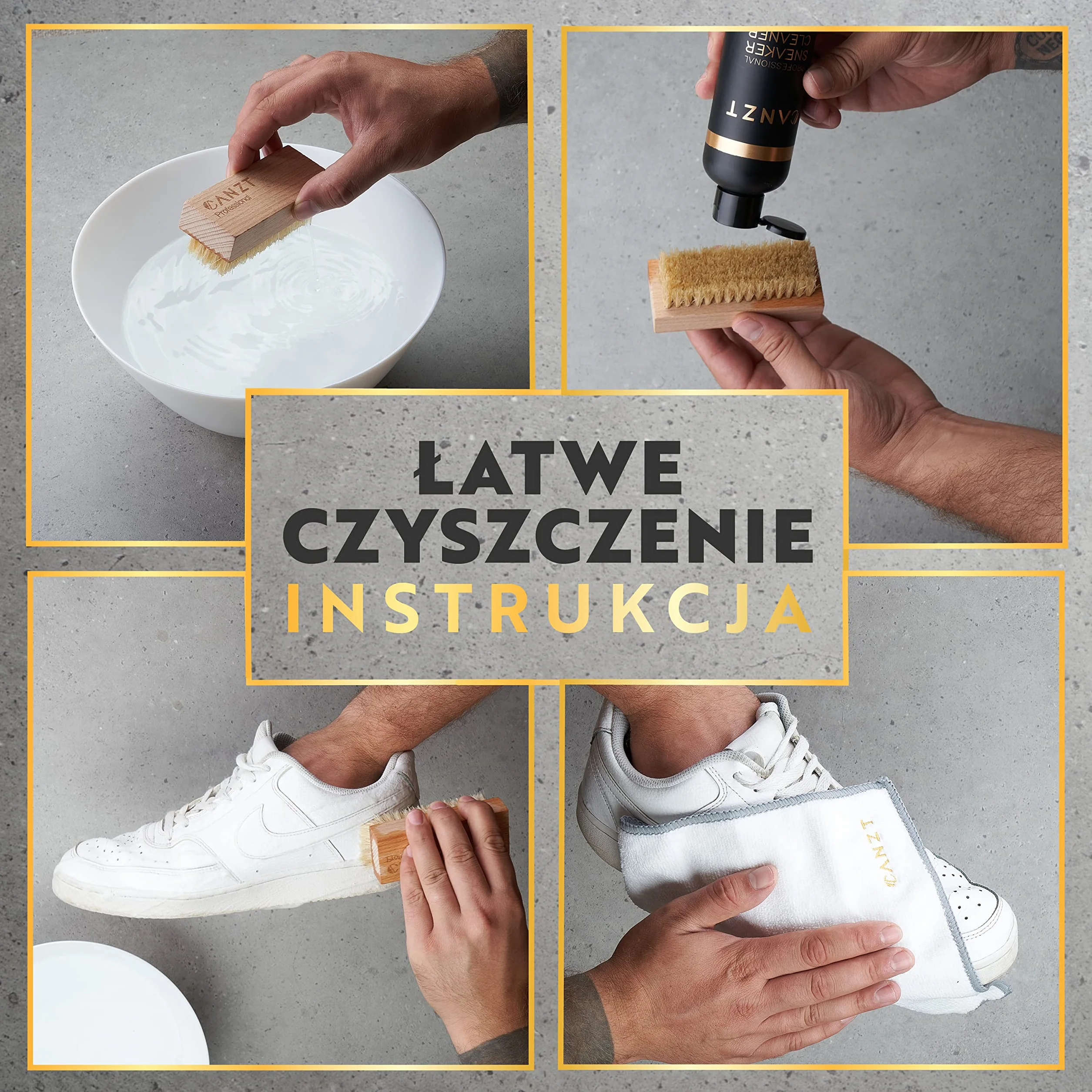 Canzt XXL Sneaker Cleaner 236ml – Profesjonalny płyn do czyszczenia butów i sneakersów z zamszu, nubuku, skóry i tkaniny
