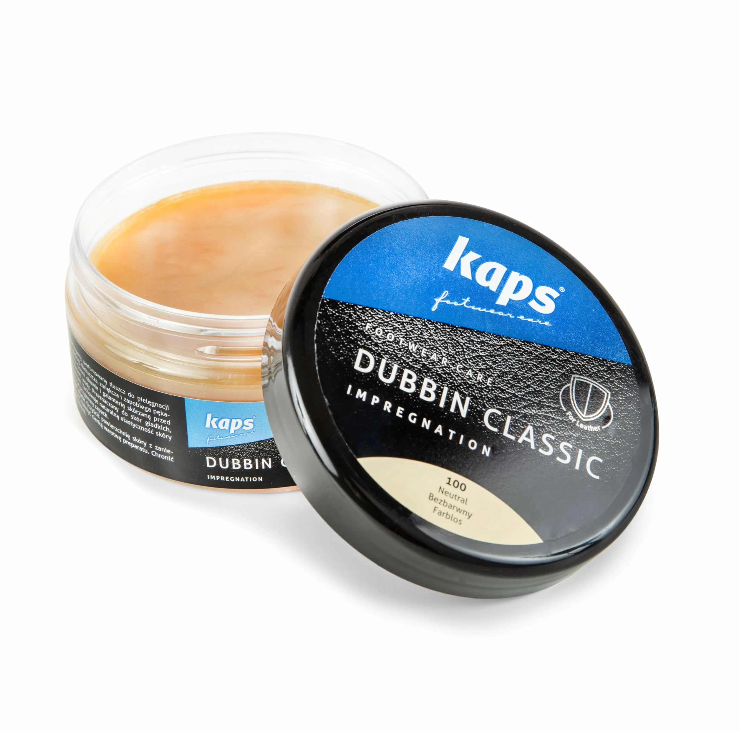 Kaps Dubbin Classic - Wysokiej Jakości Wosk do Obuwia, Zapewnia Wodoodporność, Zmiękcza i Konserwuje Skórę, Pozostawia Przyjemny Zapach, Do Butów Skórzanych - 200 ml