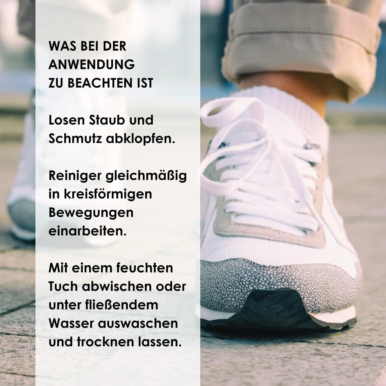 SOLITAIRE Sneakersy Cleaner | Intensywny środek czyszczący do sneakersów | 75 ml | profesjonalne czyszczenie butów i butów | środek czyszczący do sneakersów ze zintegrowaną szczotką do czyszczenia