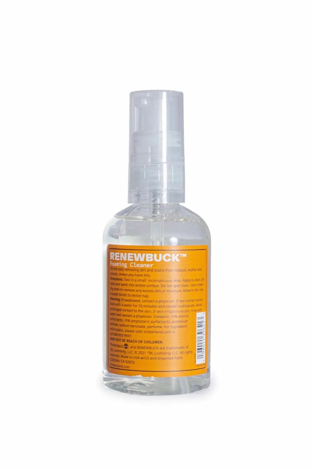 Timberland Renewbuck Foaming Cleaner, No Color, One Size
