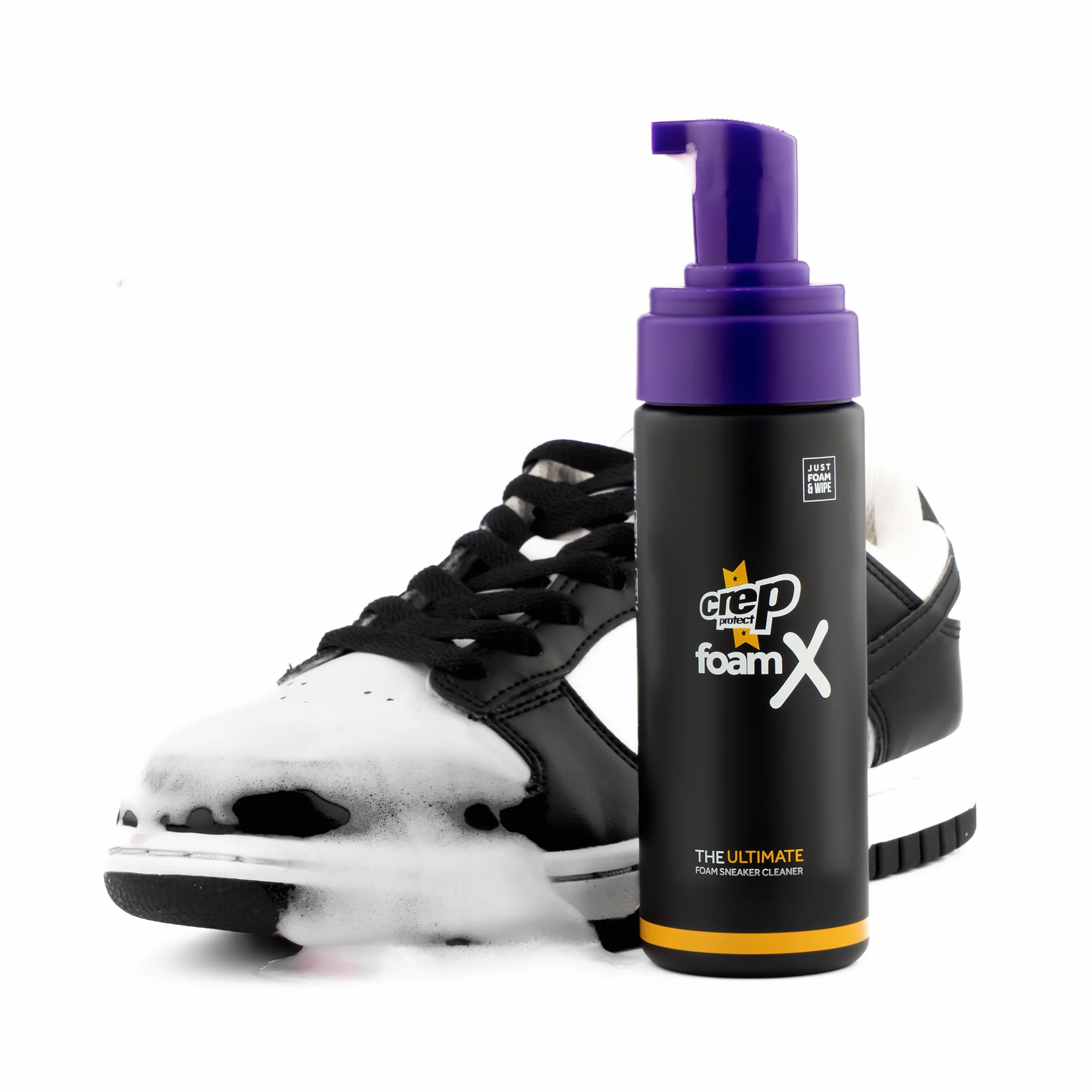Crep Protect FoamX środek do czyszczenia butów, 150 ml, gotowa do użycia formuła do skóry, płótna, nylonowych trampek, 150 ml