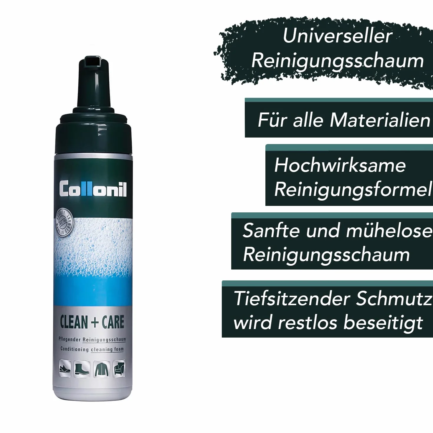 Collonil Clean and Care Męski produkt do naprawy butów, Przezroczysty/neutralny, 0, Przezroczysty, 200 ml (Paquete de 1)