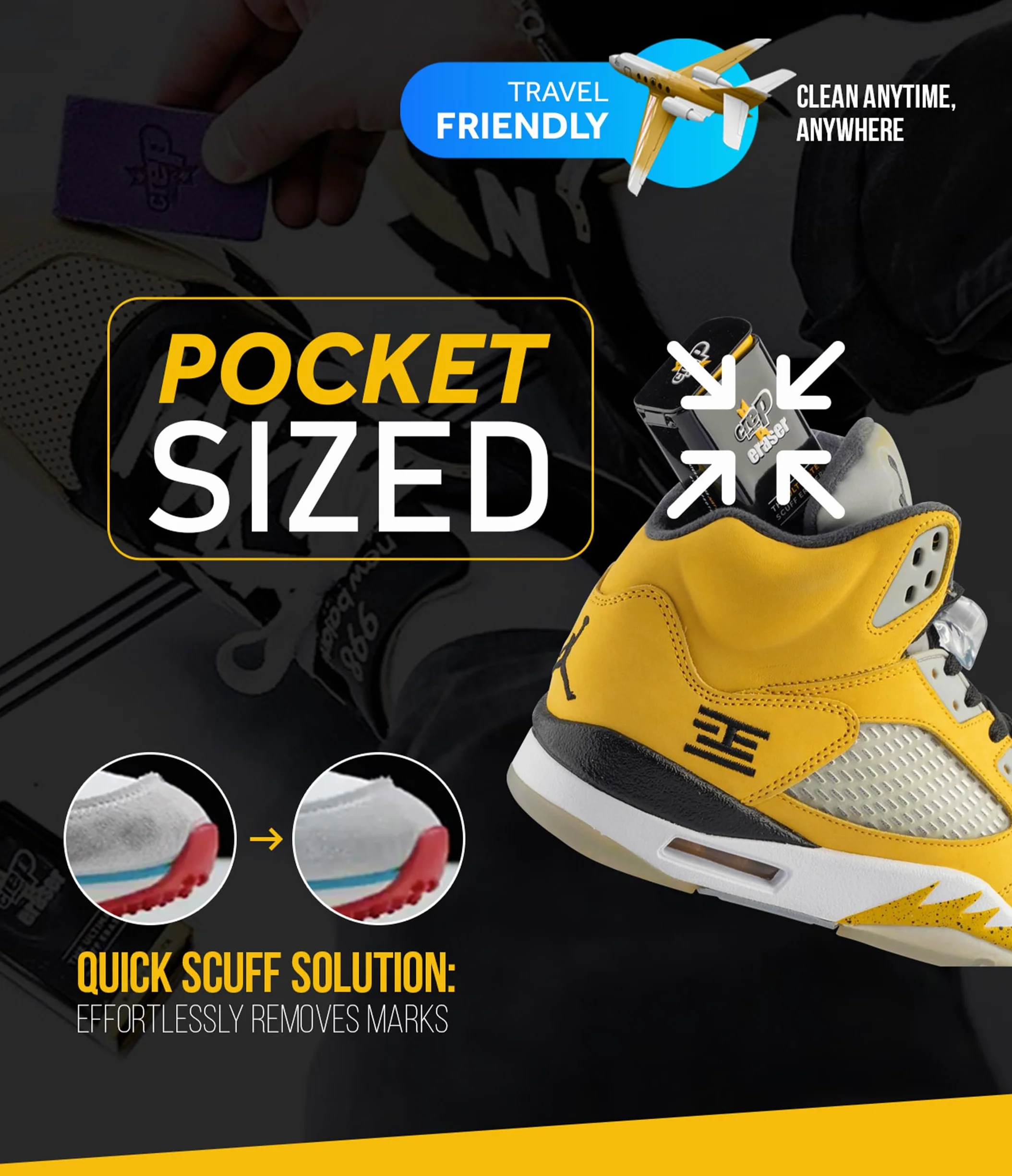 Crep Protect Ultimate Scuff Eraser - środek do czyszczenia butów zamszowych i nubukowych, Fioletowy (fioletowy), Rozmiar Uniwersalny