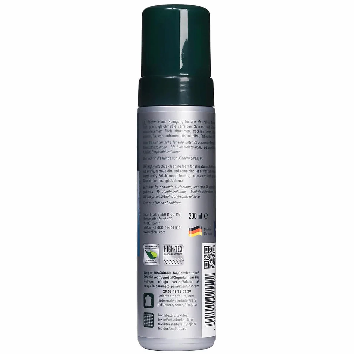 Collonil Clean and Care Męski produkt do naprawy butów, Przezroczysty/neutralny, 0, Przezroczysty, 200 ml (Paquete de 1)