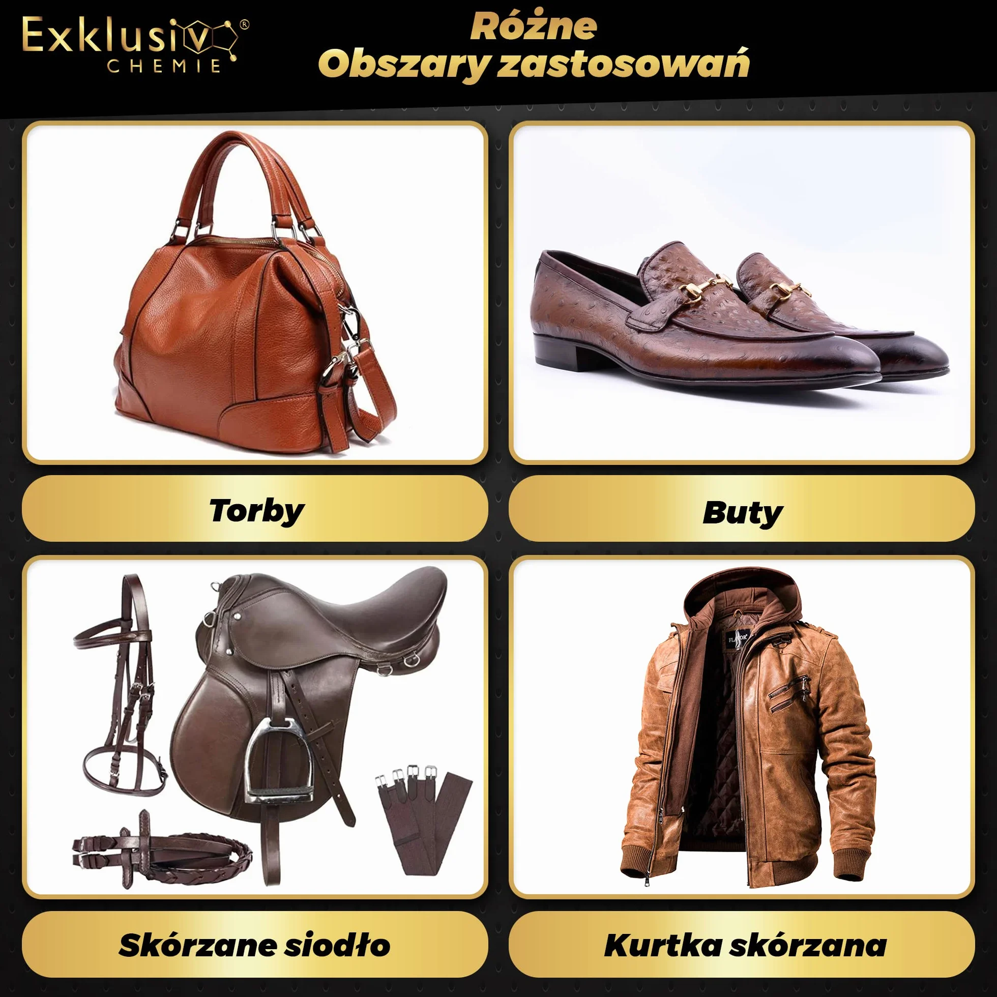 Exklusiv Chemie® Pielęgnacja skóry dla odzieży i obuwia | Pielęgnacja skóry dla skórzanych ubrań i butów | Leather Care | Leather Care Spray | Środek do czyszczenia skóry | 500 | Do kurtek skórzanych, butów skórzanych i toreb skórzanych
