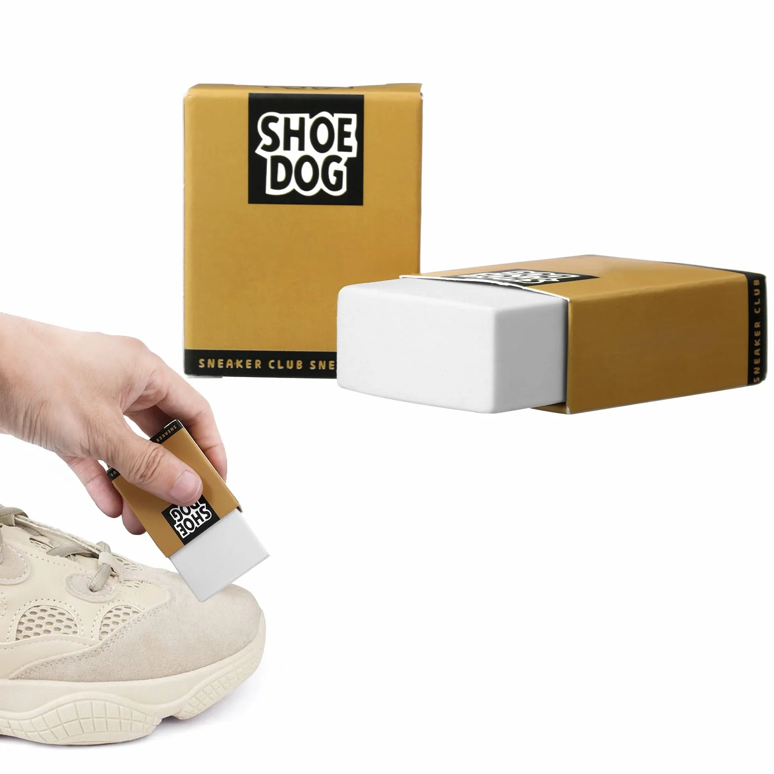 Yuanchu 2 sztuki gumek do ścierania zamsza, skóra nubukowa, do czyszczenia skórzanych butów, typ sneakers